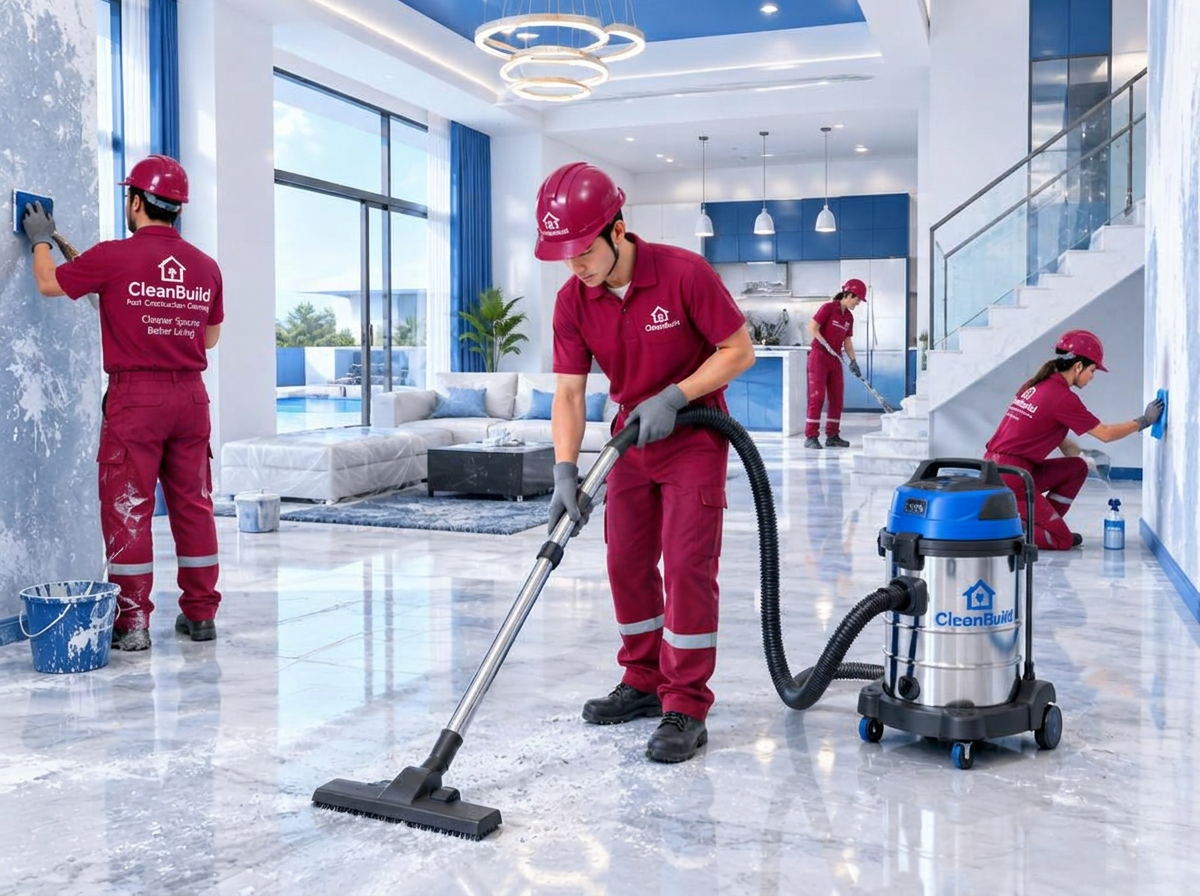 تنظيف ما بعد البناء والتشطيب